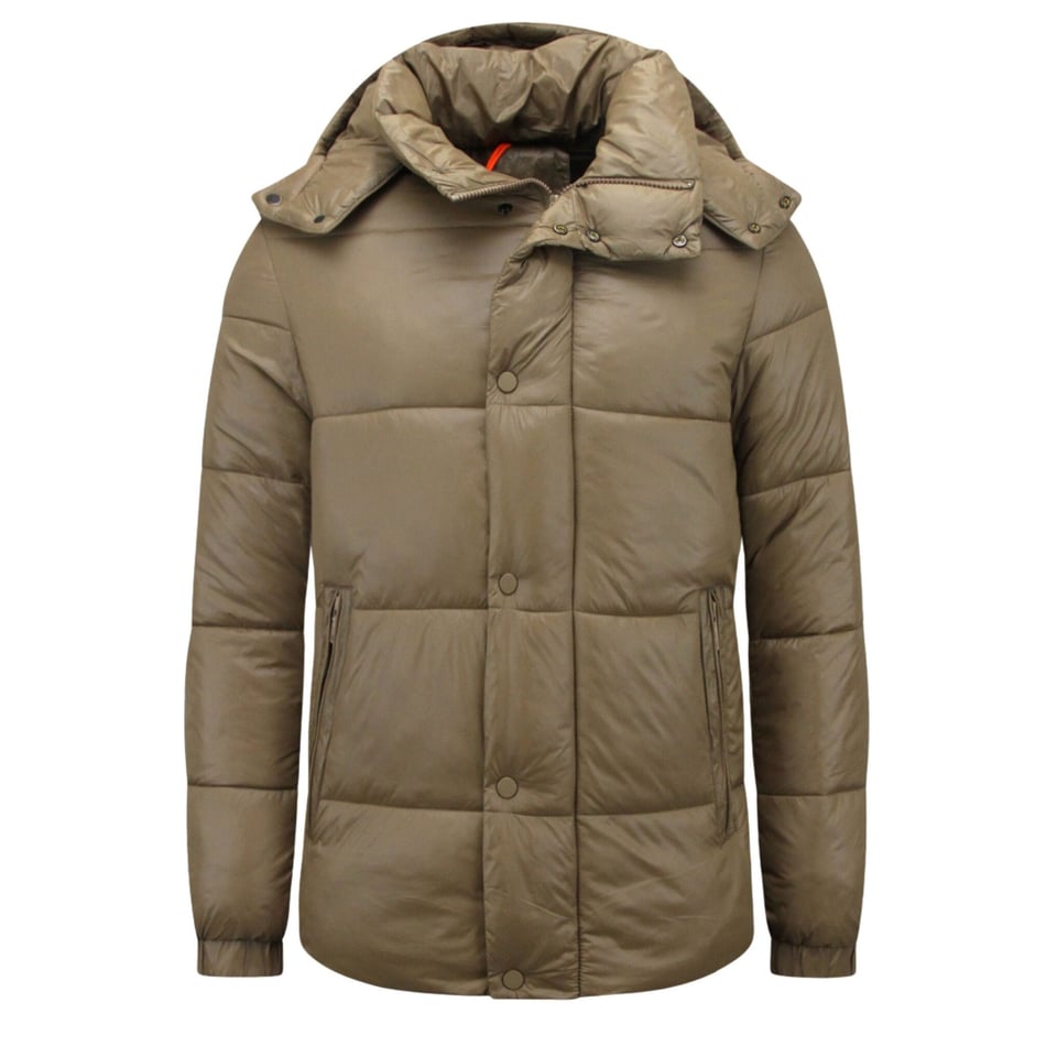 Warme Winterjas Heren - Puffer Jacket Mannen - Gewatteerde Jas - 8055 - Bruin