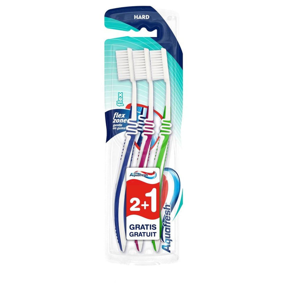 Aquafresh 2+1 Flex Hard - Tandenborstel