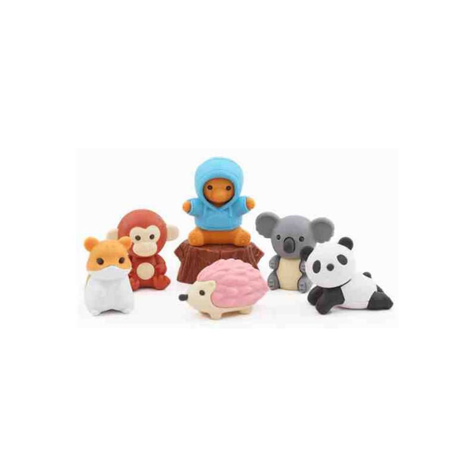 Iwako Puzzle Eraser Forest Animals Set 3+