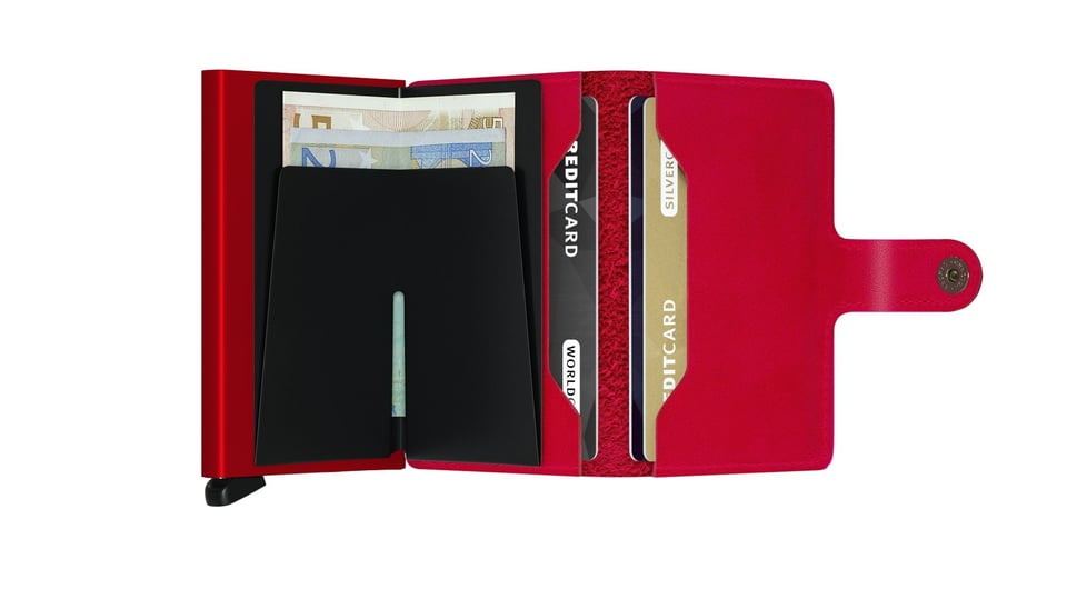 SECRID Original Miniwallet Rood/rood