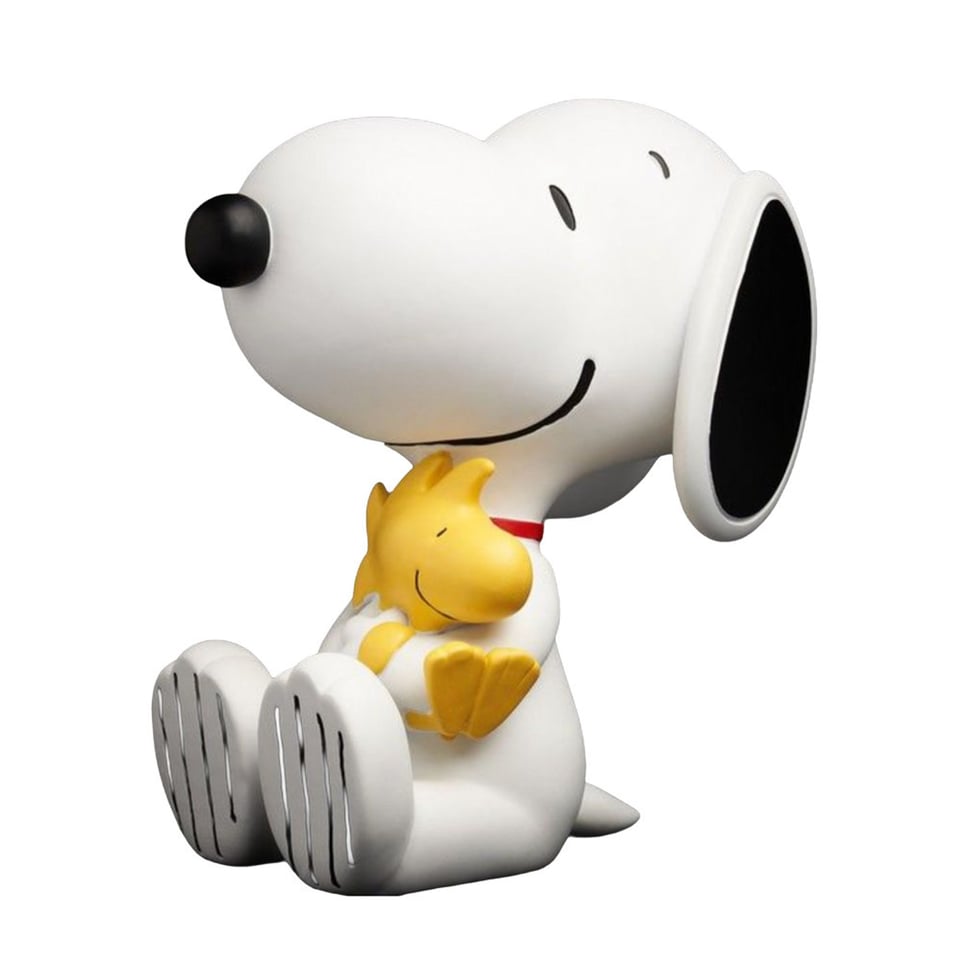 Beeld Snoopy & Woodstock Wit Kunststof 14x25cm