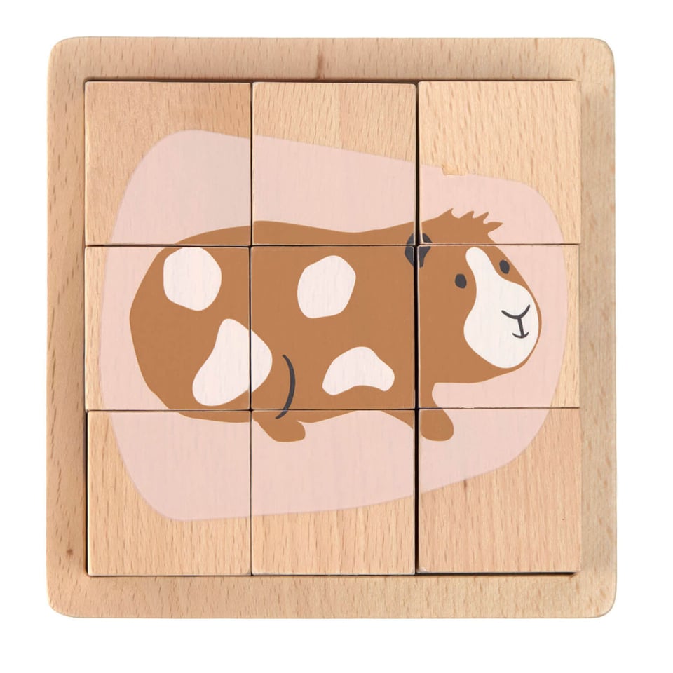 LÄSSIG Wooden Cube Puzzle 