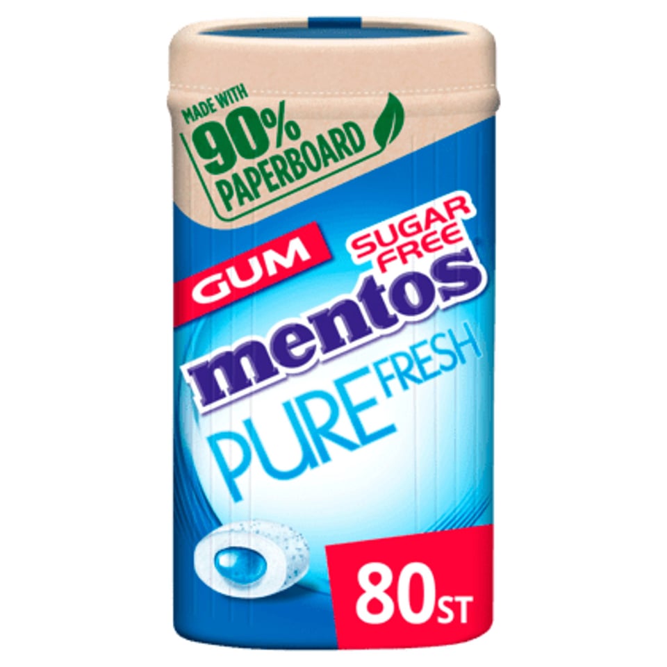 Mentos Gum Pure Fresh Fresh Mint Paperboard