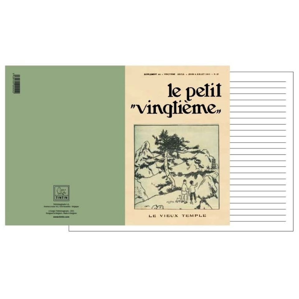 Kuifje Notitieboekje Groot - Le Petit Vingtième - De Oude Tempel