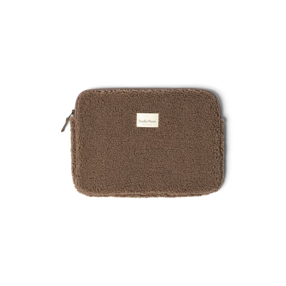 Brown Teddy Laptop Sleeve  13 INCH - Brown