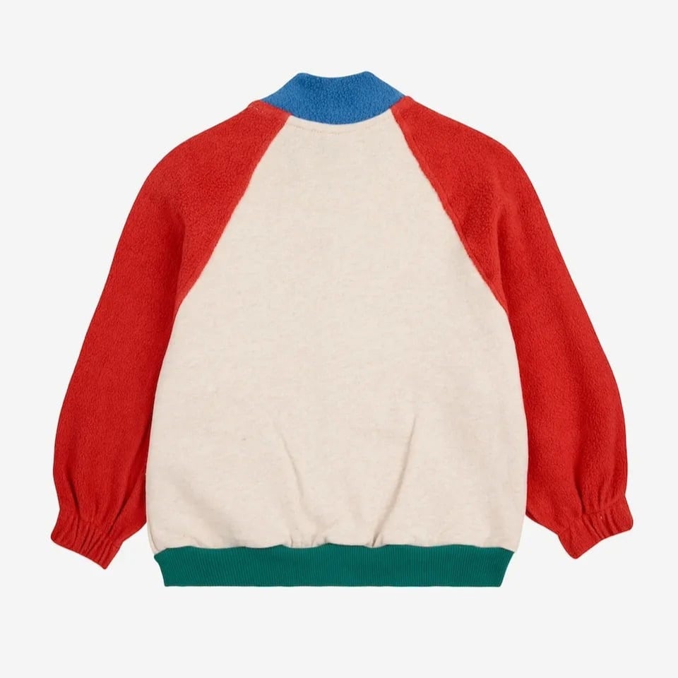 Bobo Choses B.C Vintage Color Block Zipped Sweatshirt