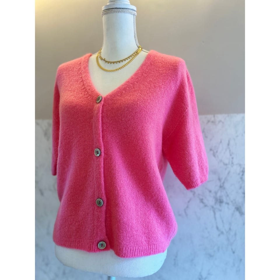 Trend Alpaca Vestje - Roze - OneSize