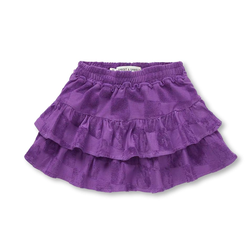 Sproet & Sprout Skirt Terry Blocks Purple