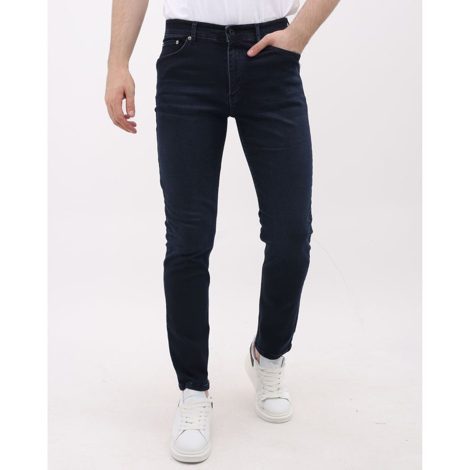 Heren Spijkerbroek - Regular Fit - Jeans Stretch - MM-R-13 - Donker Blauw