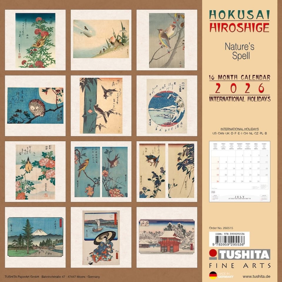 Hokusai Hiroshige Kalender 2026