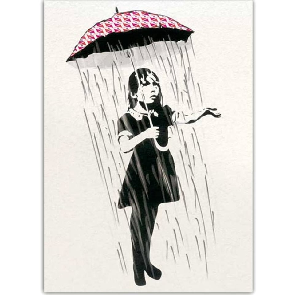 Postkaart - Banksy - Step Into the World Out There