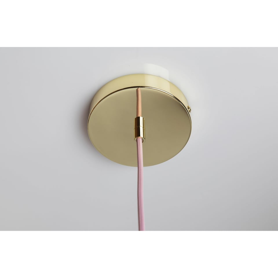 Lamp Soft Serve Pendant 1 Rose Sorbet Brass