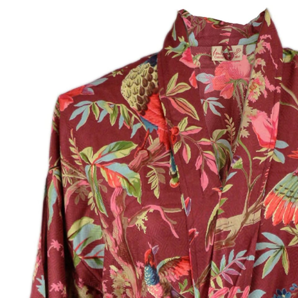 Kimono Royal Paradise Mauve Viscose One-Size