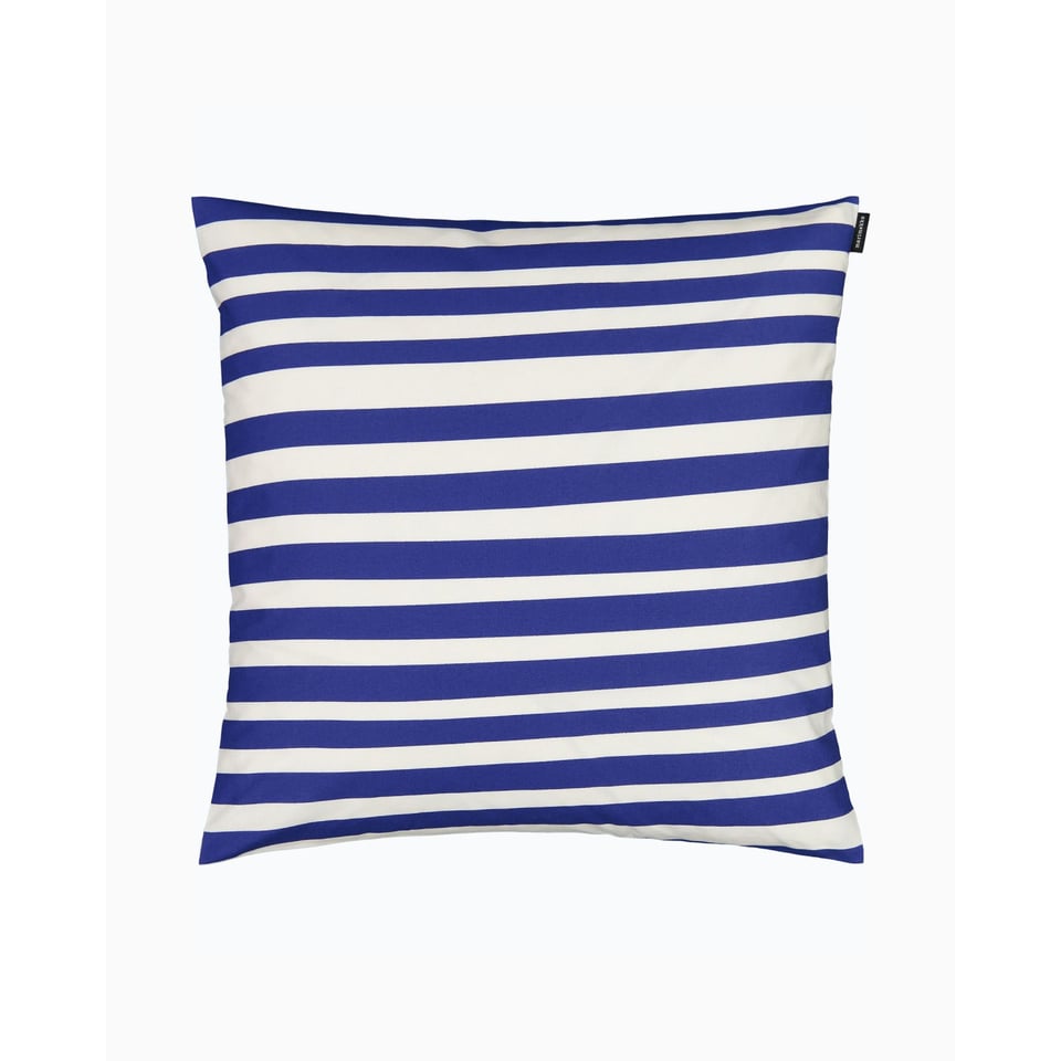 Marimekko Pieni Kussenhoes Umari Wit & Blauw