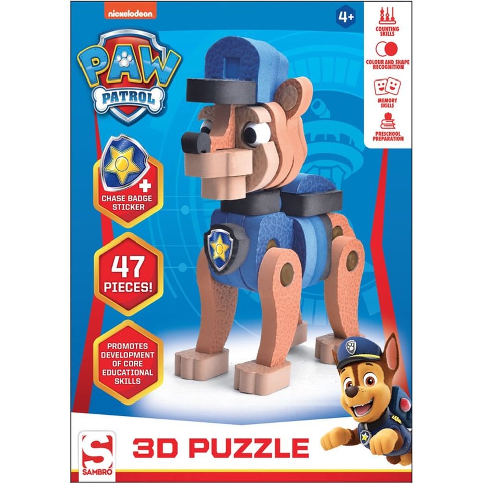 Paw Patrol Puzzel 3d Chase Foam