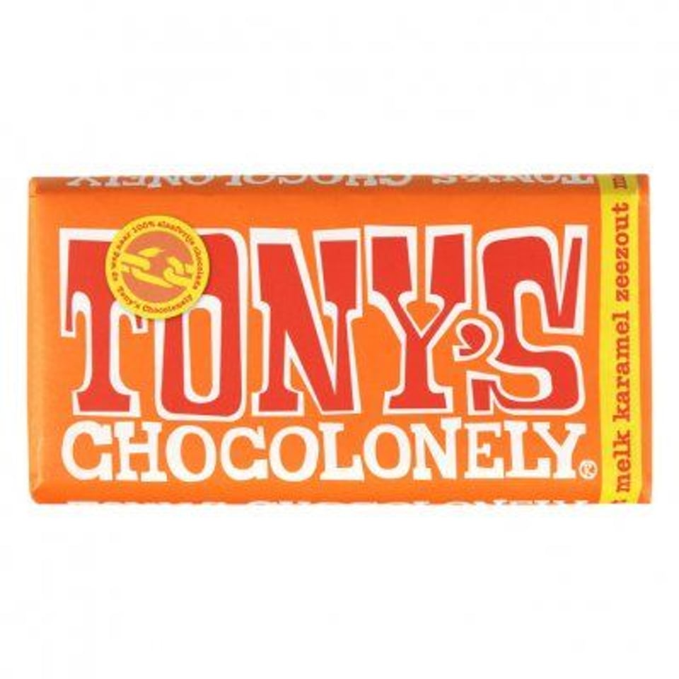 Tony’s Chocolonely Melk Karamel Zeezout