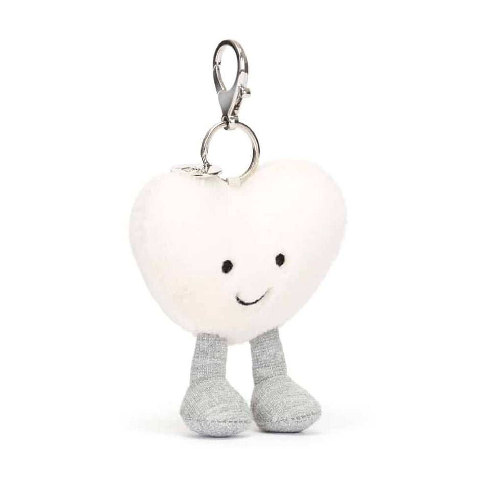 Jellycat Bag Charm - Amuseables Cream Heart