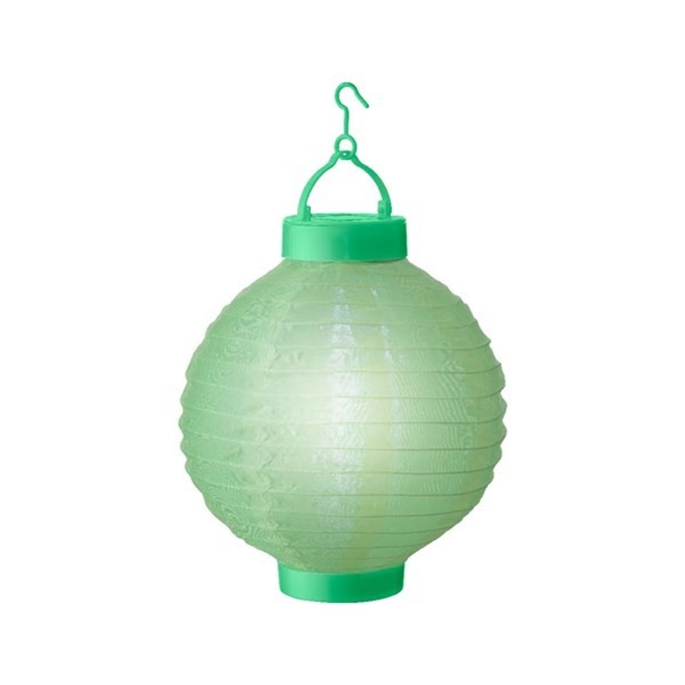 Solar LED Chinese Lantaarn H23cm Groen
