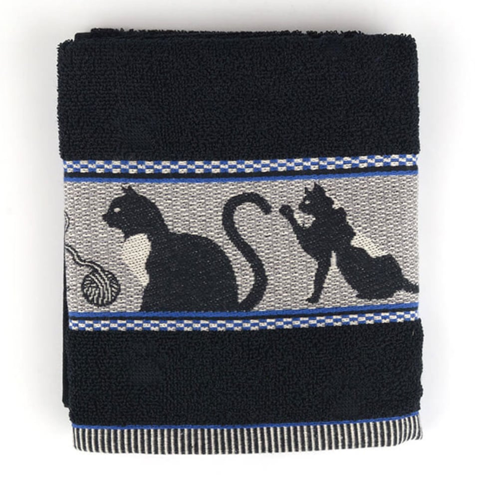 Handdoek Katten Zwart
