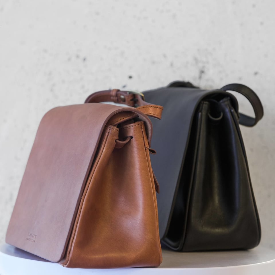 O My Bag The Lucy Bag - Eco Black Classic Leather