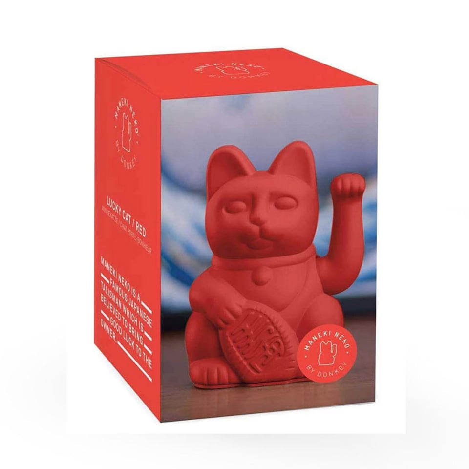 Lucky Cat Red 15cm