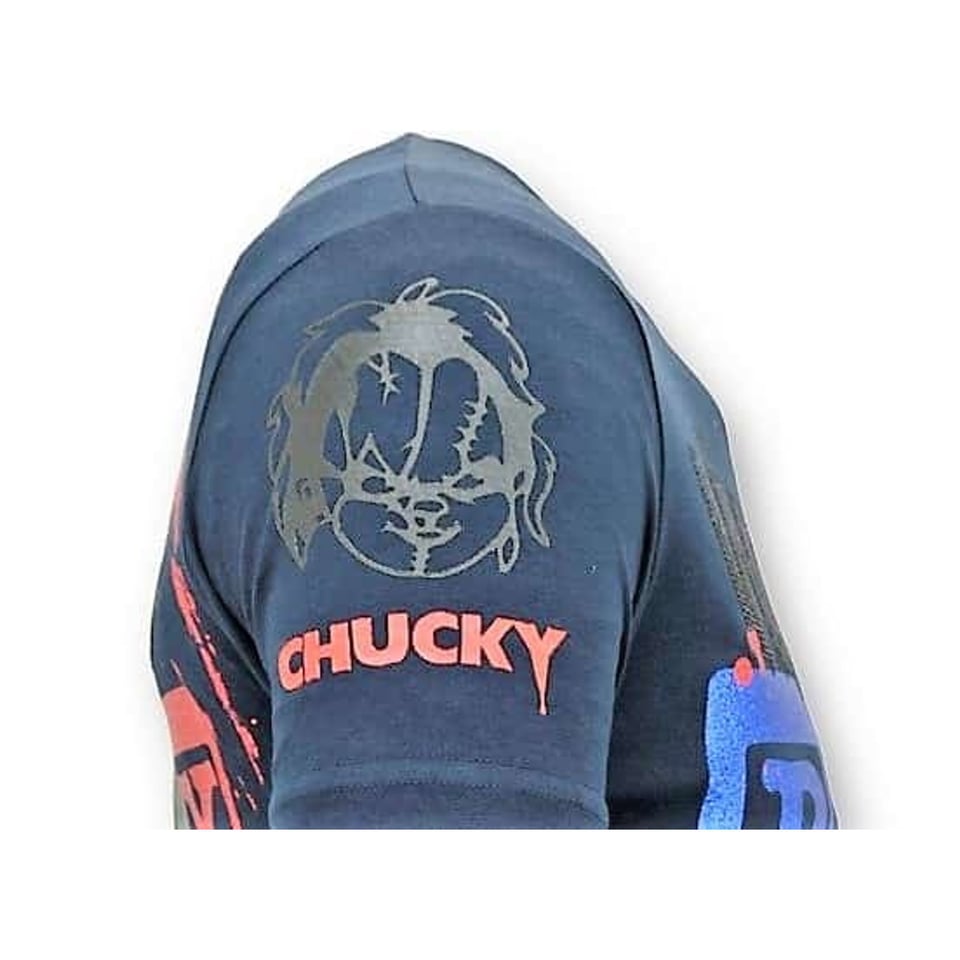 Luxe Heren T-Shirt - Chucky Childs Play - Navy