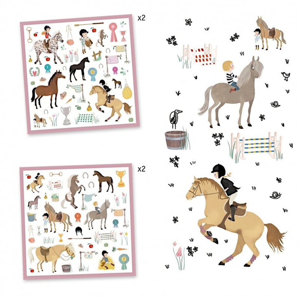 Stickervel Paarden