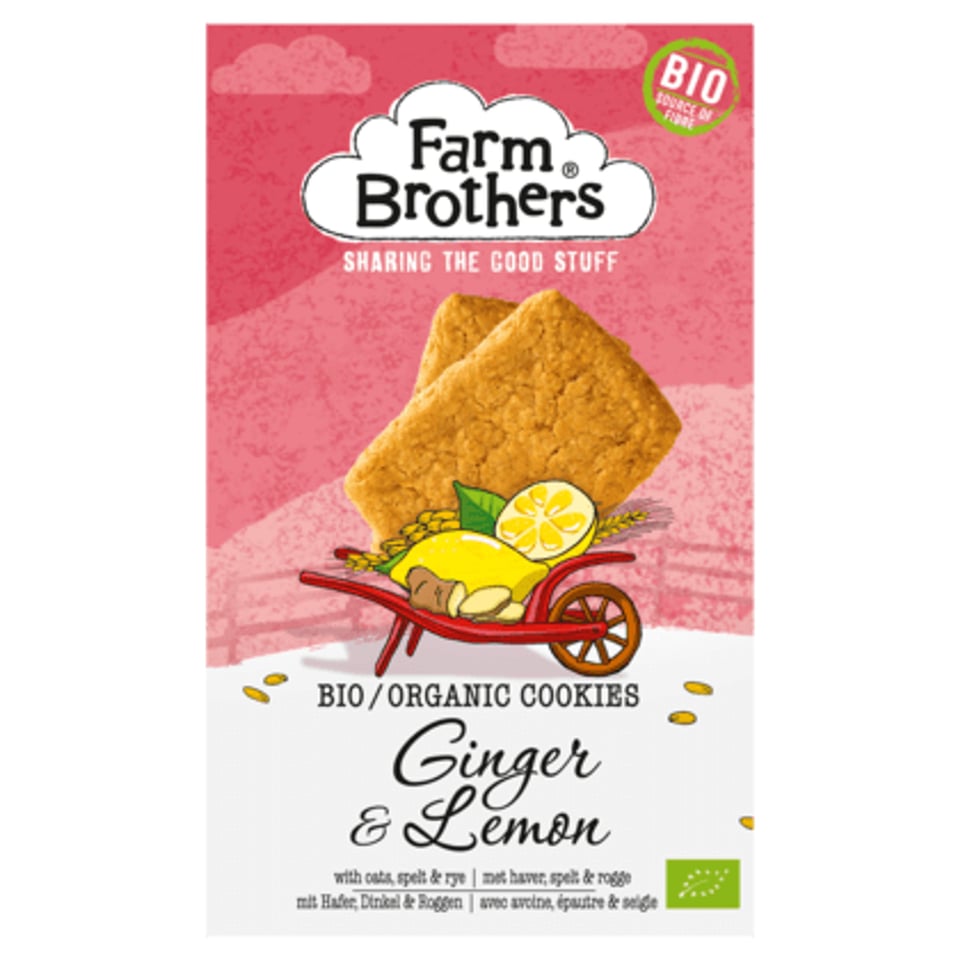 Farm Brothers Ginger & Lemon Koekjes Bio