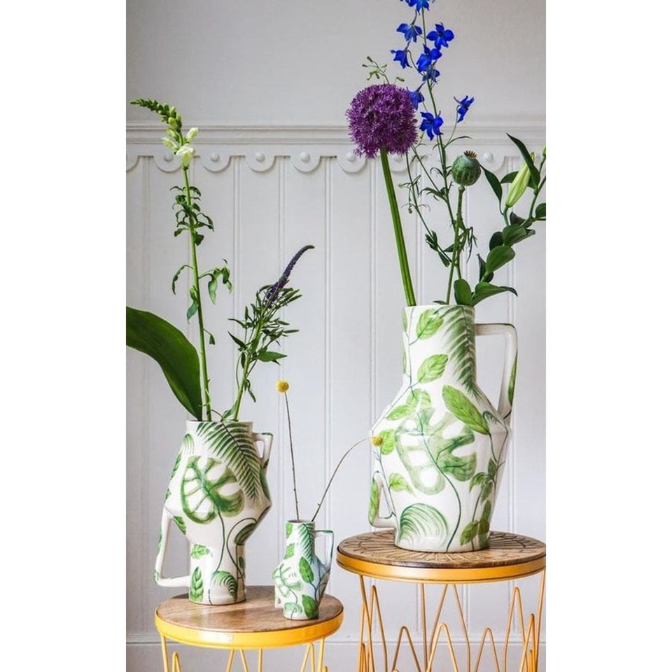 Vase Handpainted Jungle