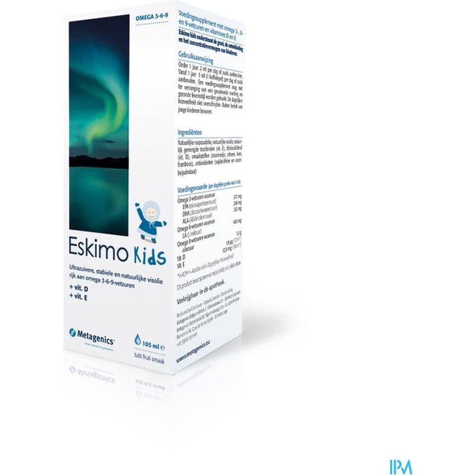 Metagenics Eskimo Kids Tutti-Frutti - 105 Ml - Visolie - Voedingssupplement