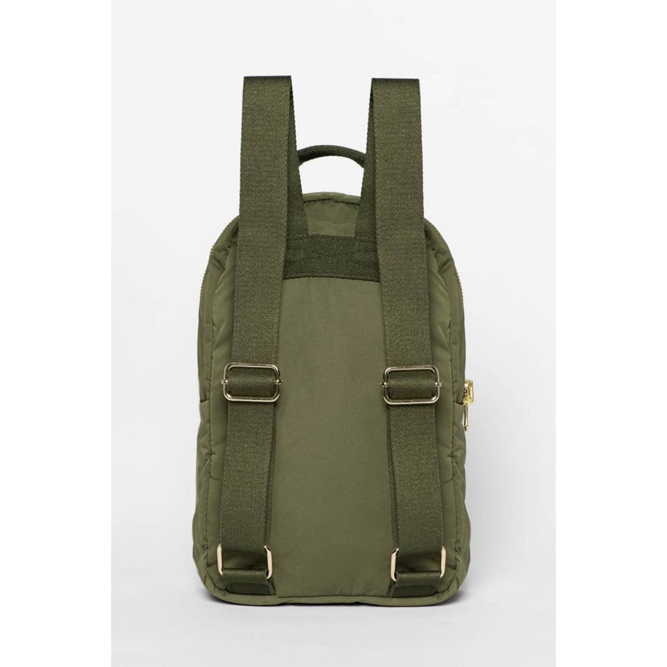 Green Puffy Mini Backpack
