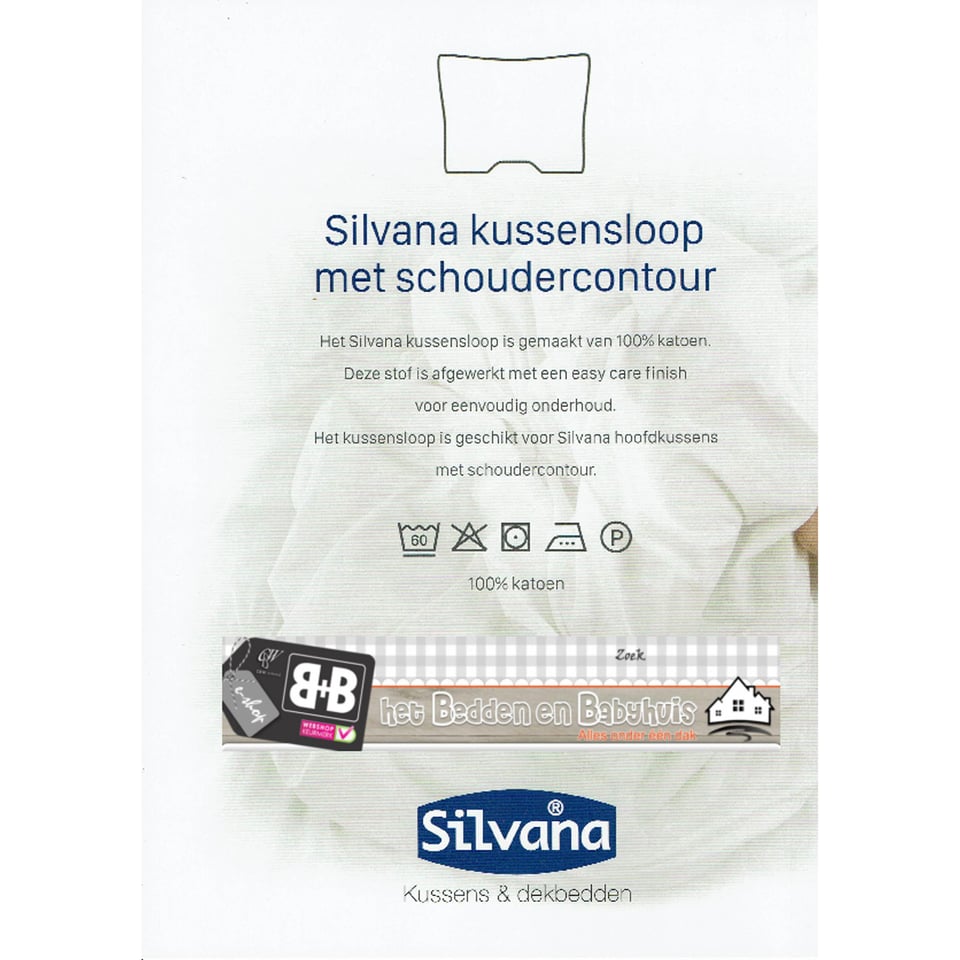 Silvana Kussensloop Met Schoudercontour 60x70 Cm.