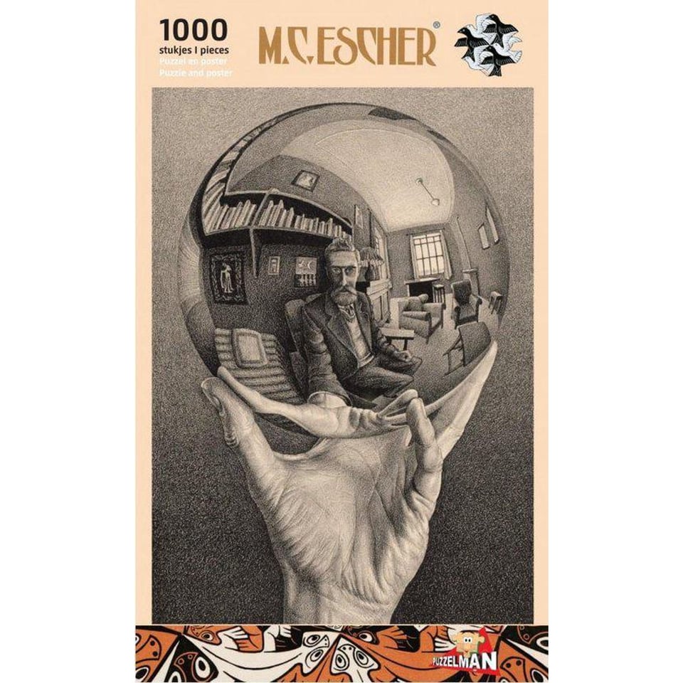 Puzzle 1000st. Escher Spiegelbol