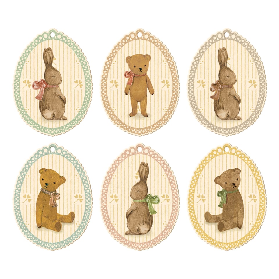 Maileg Gift Tags, Bunnies and Teddies