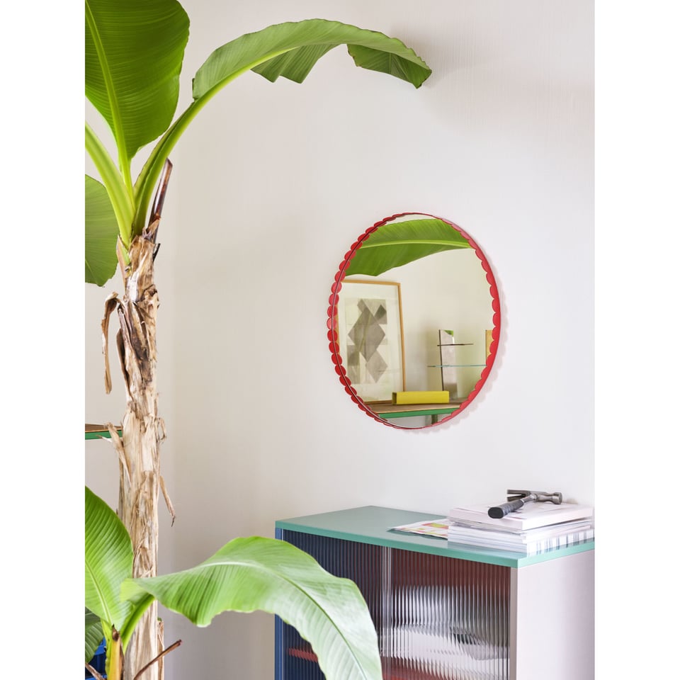 Spiegel Arcs Rond Rood