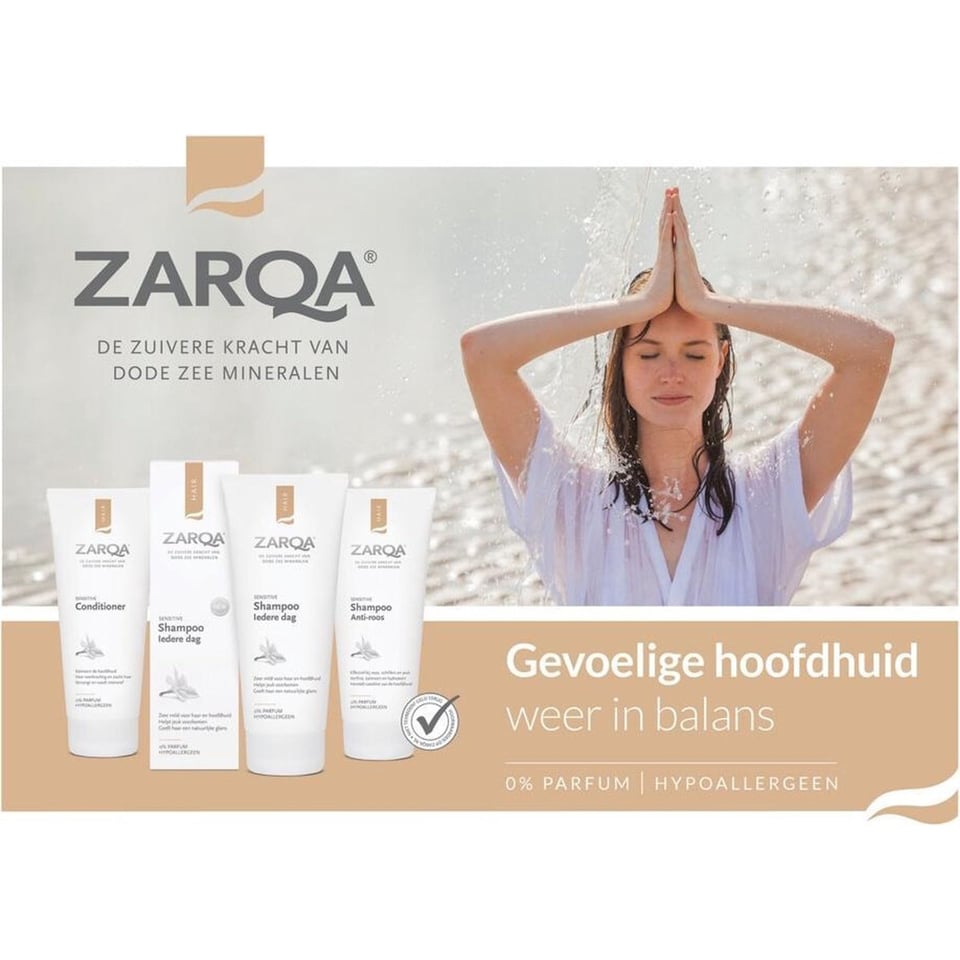 ZARQA Shampoo Iedere Dag (Zeer Mild Voor Haar en Hoofdhuid) - 200 Ml