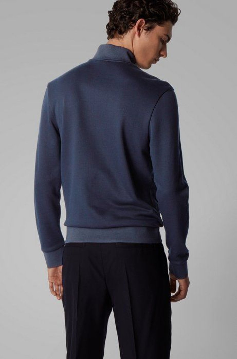 Regular-Fit Sweater Van Katoenen Sweatstof