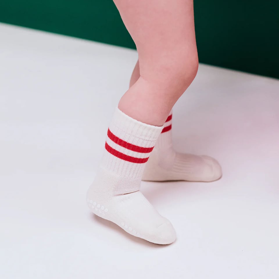 Non Slip Sport Socks Red