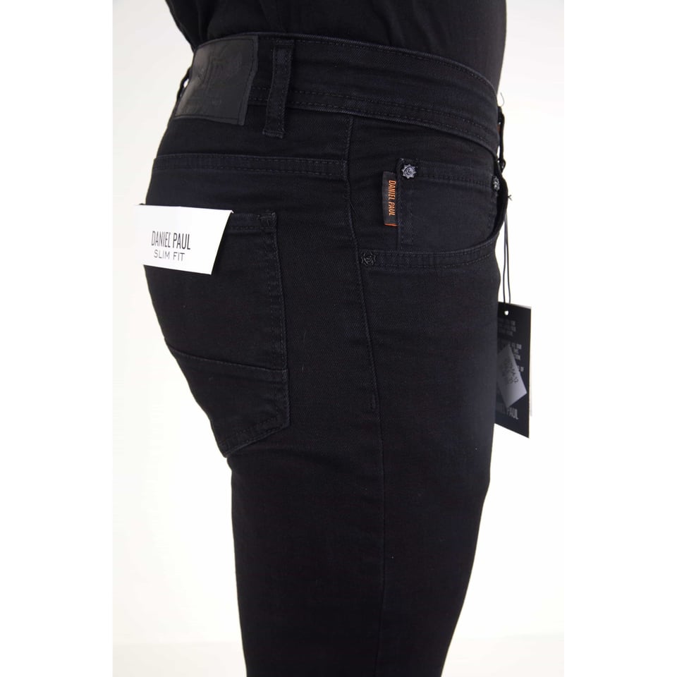 Nette Heren Stretch Broek - Slim Fit - 5412 - Zwart