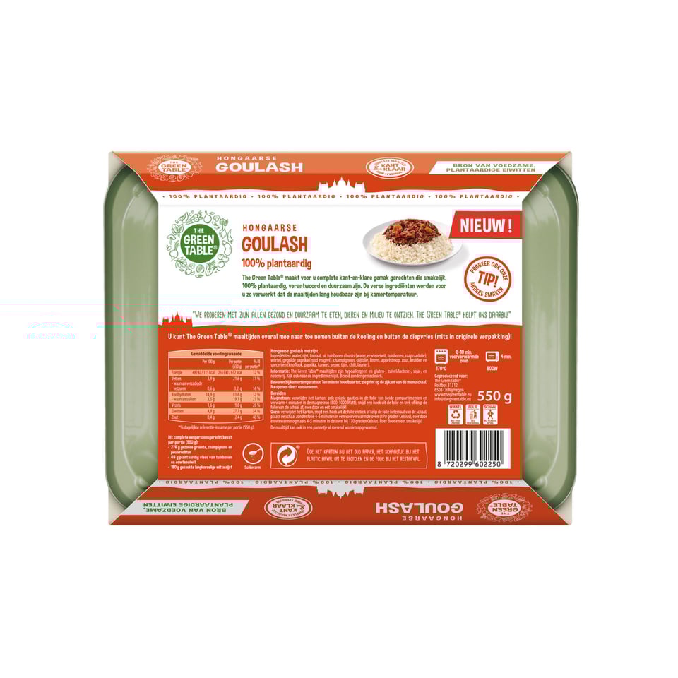 The Green Table Hongaarse Goulash 550g