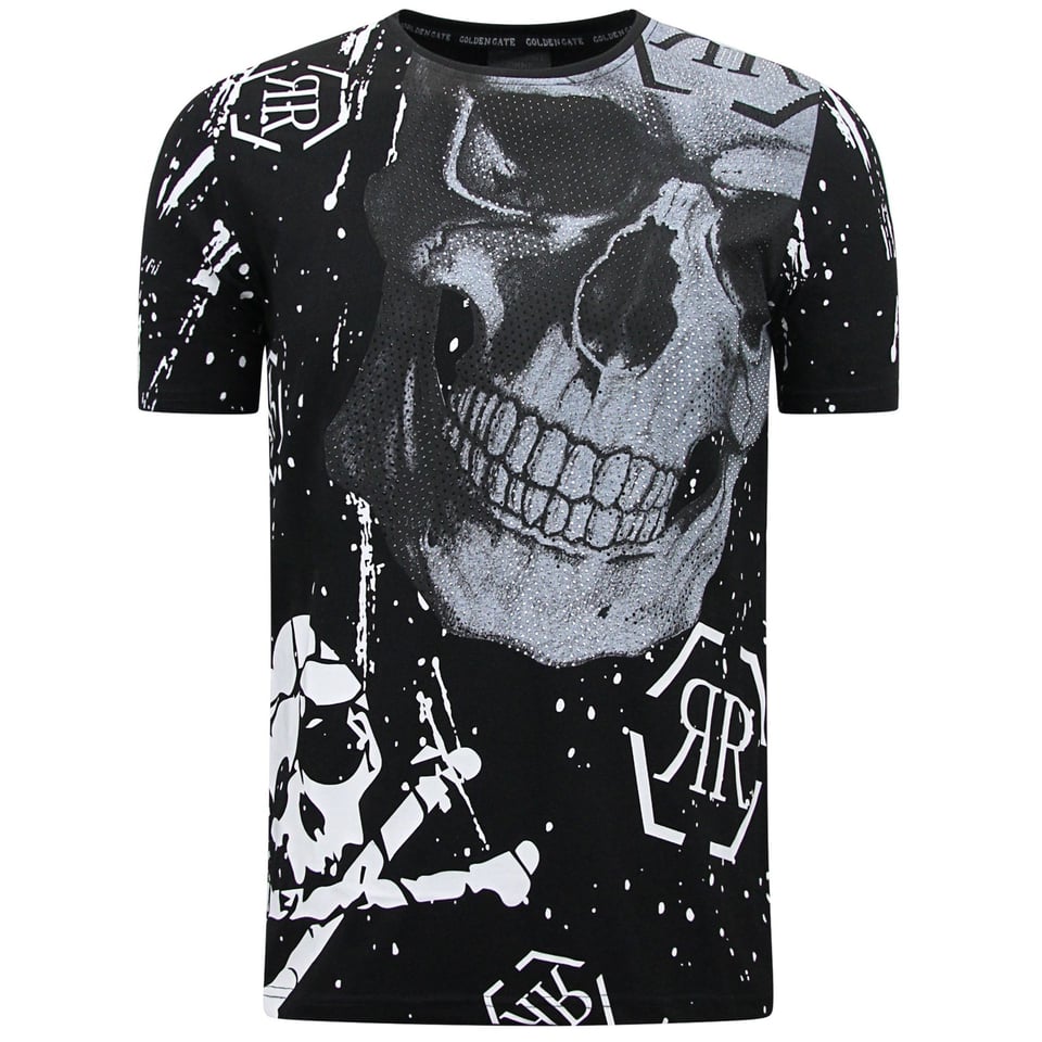 Heren Sets - Skull - Rhinestone - 7975/7976 - Zwart