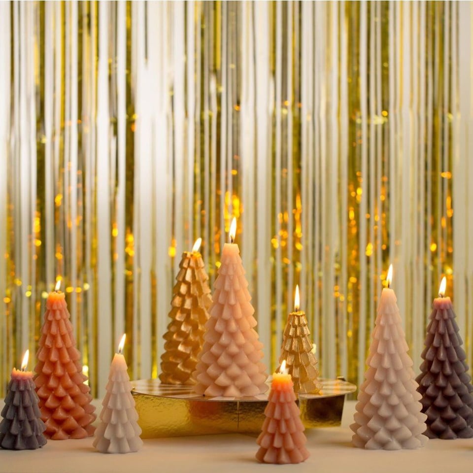 Rustik Lys Kerstboom Kaars Small Eucalyptus