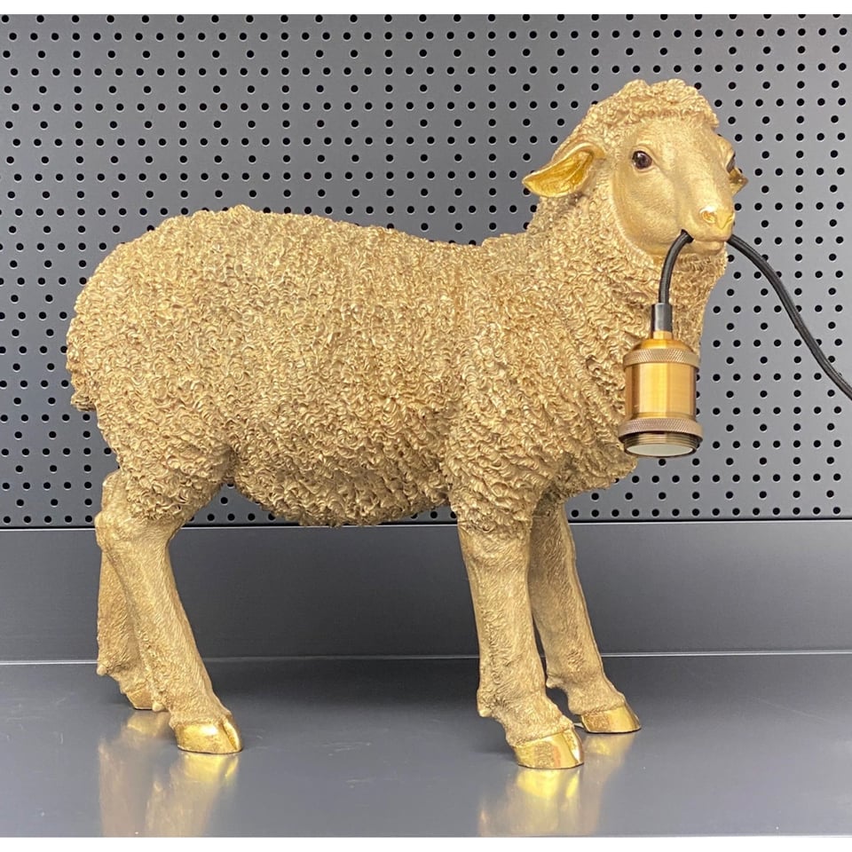 Kitchen Trend Schaap Lamp Goud SALE- Van 150,00 Naar 49,95