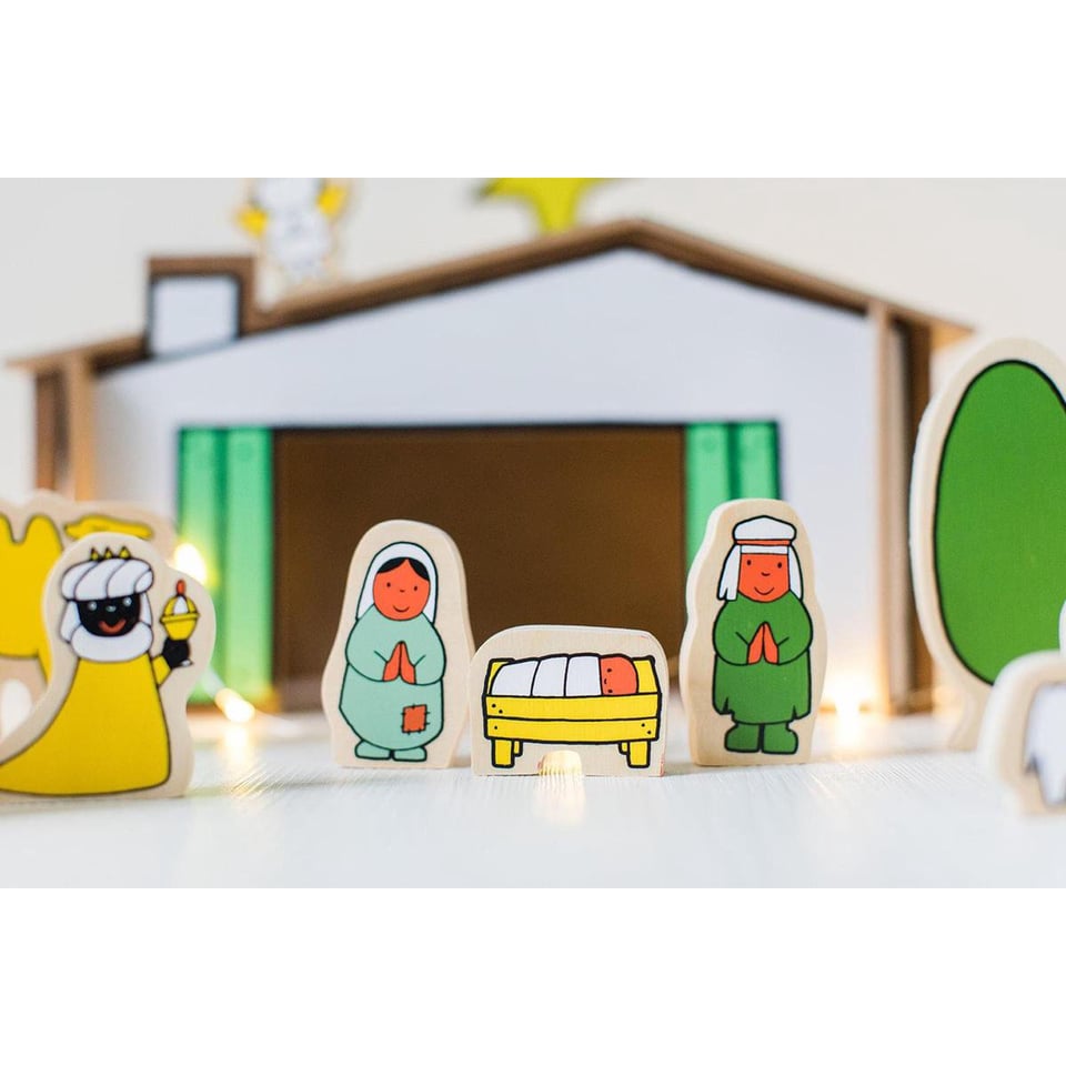 Houten Kerststal Naar Tekeningen Van Dick Bruna