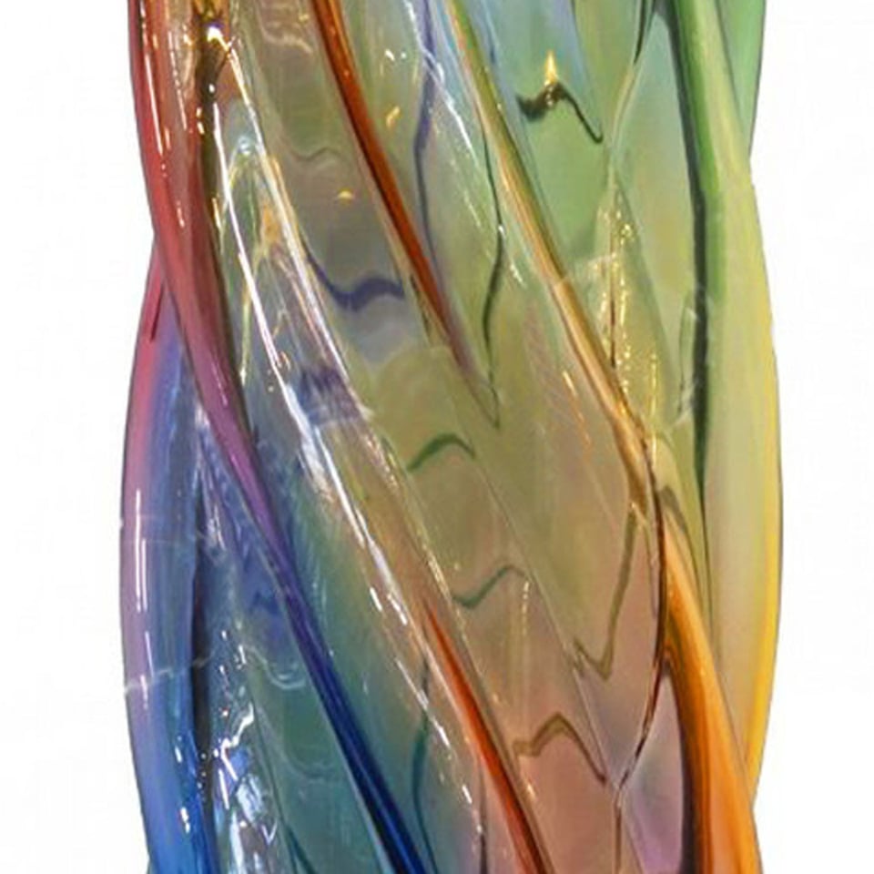 Vaas Retro Swirl Lollipop Multicolor Glas 12x25cm