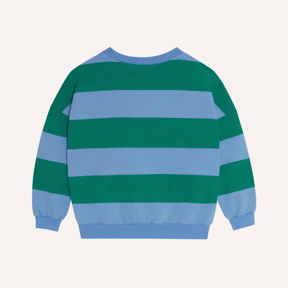 The Campamento Green Stripes Oversized Kids Sweatshirt