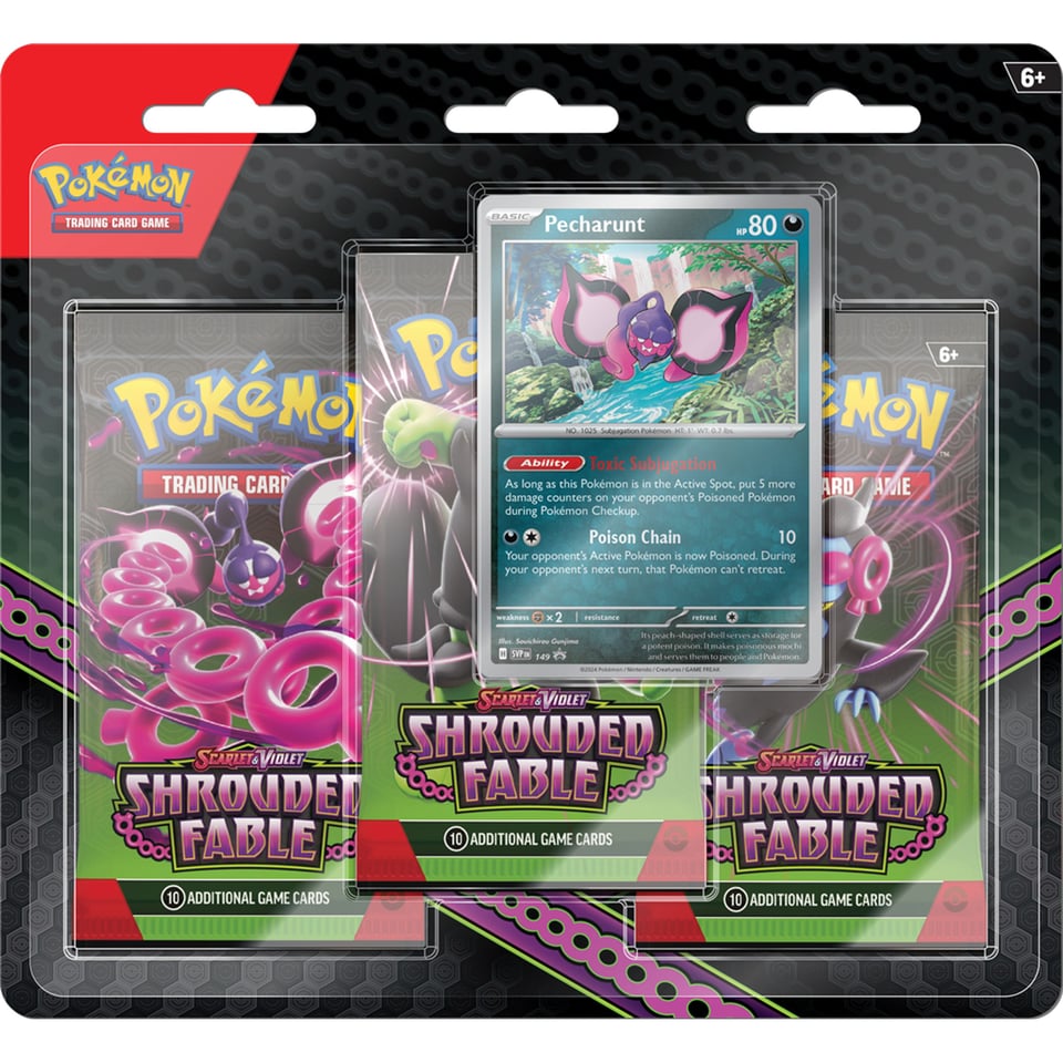 Pokémon Scarlet and Violet Shrouded Fable 3 Boosters Pecharunt