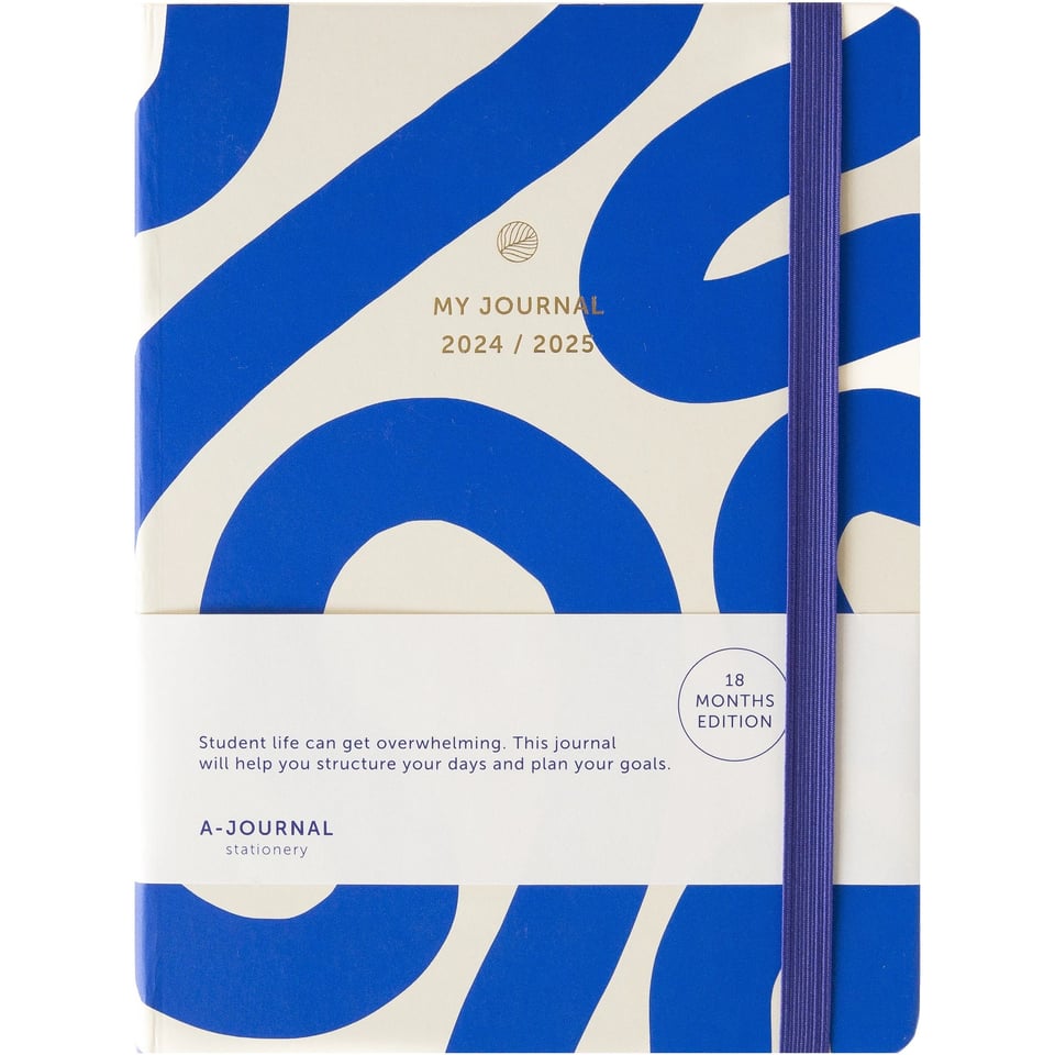A-Journal 18 Months Diary 2024/2025 Flow Blue