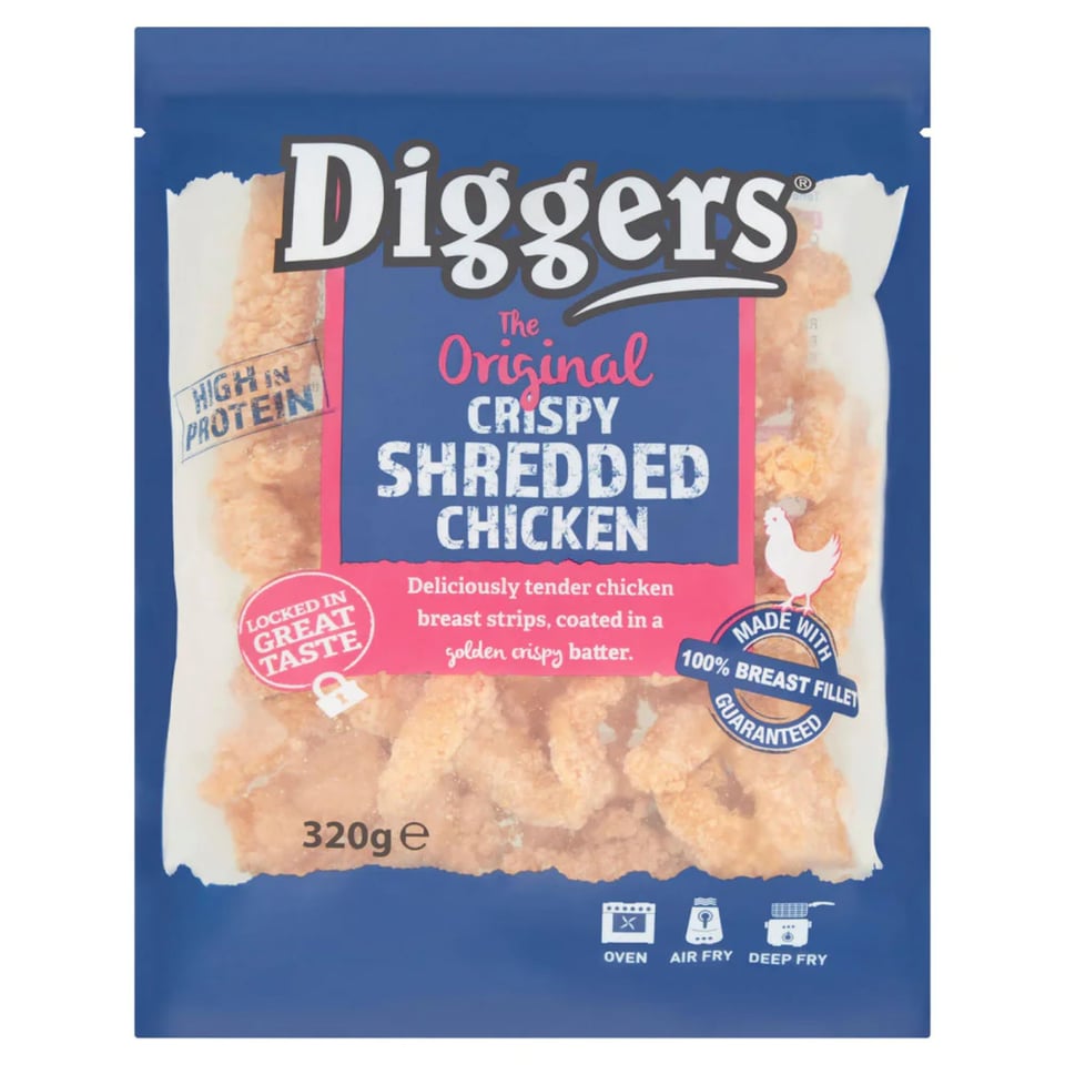 Diggers Crispy Shredded Chicken 320Grm