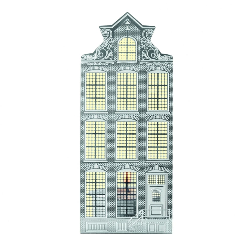 Invotis Theelichthouder Amsterdam Grachtpandje Triangel